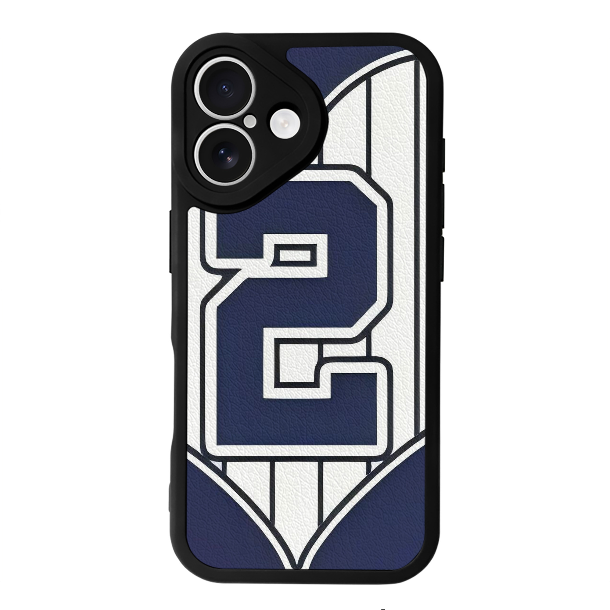 Derek Jeter 75 IPhone 16 Silicone Leather Case – UV Print, Lambskin Texture – Perfect Fit, Wireless Charging Compatible, Scratch Resistant, Precise Cutouts – Stylish Protection For IPhone 16